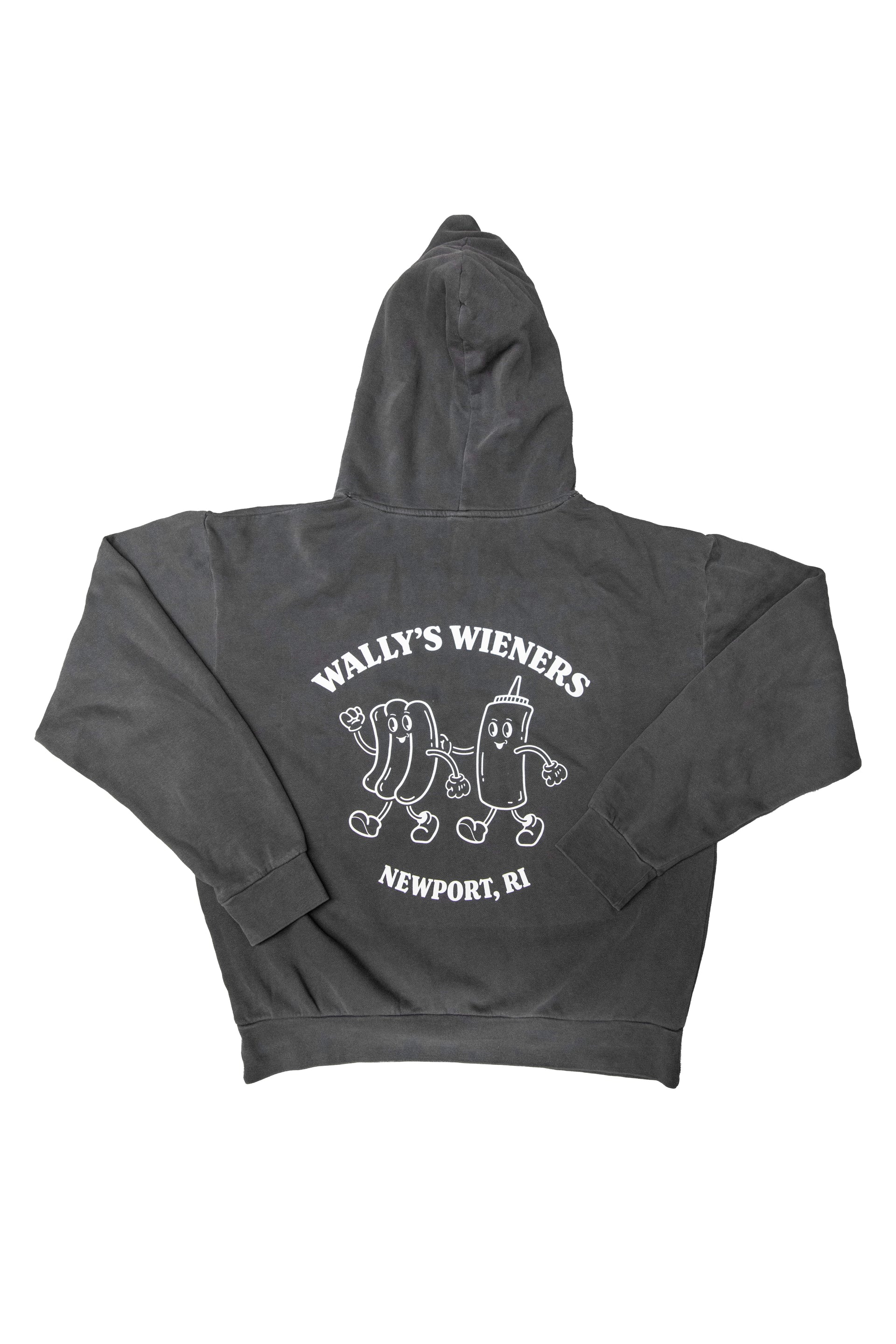 Pigment Black Walking Design Hoodie