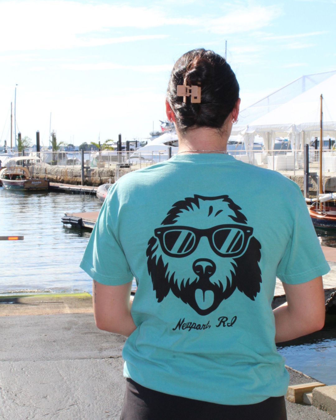 Seafoam Wally Dog Shirt - Newport