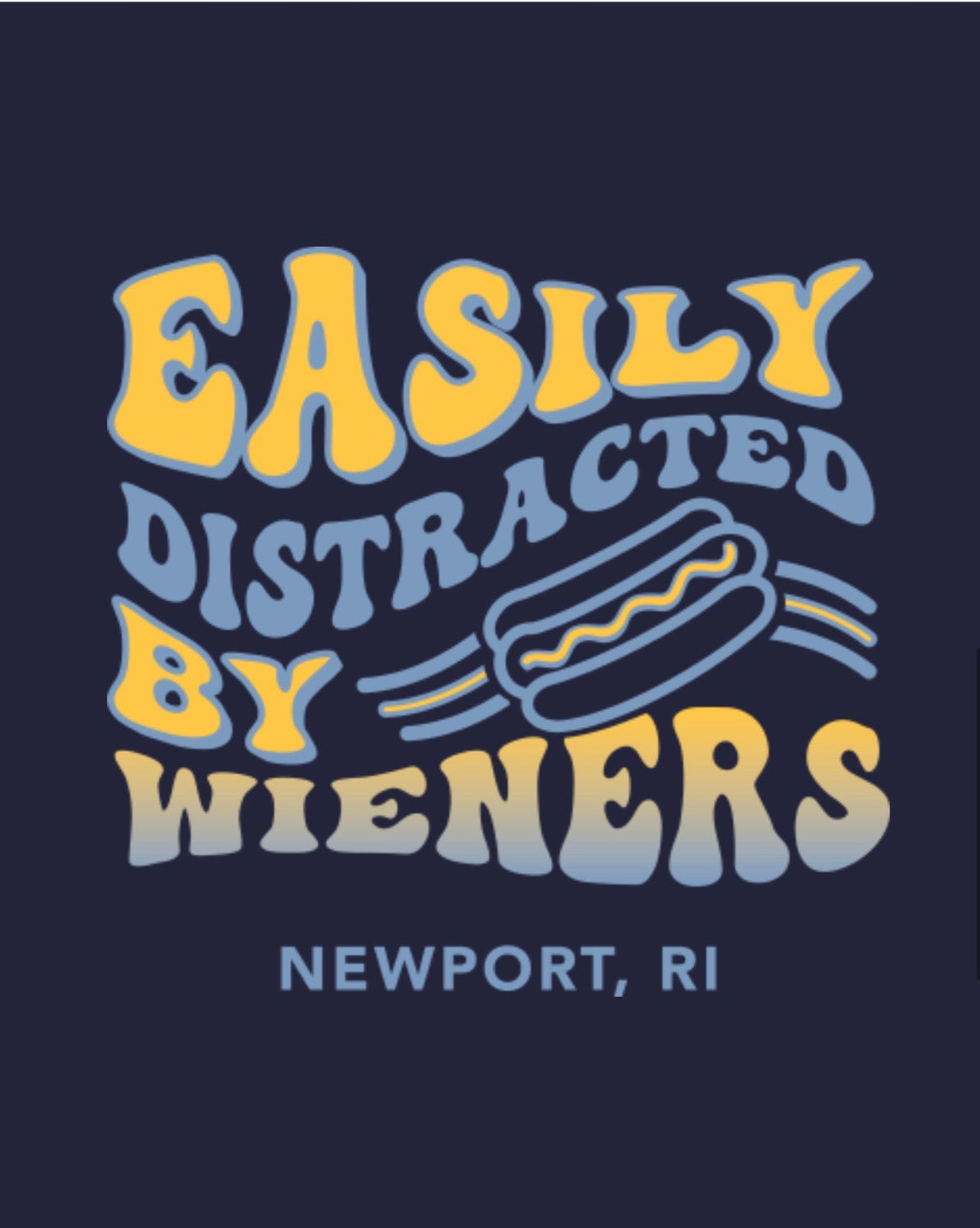 Navy Easily Distracted Hoodie