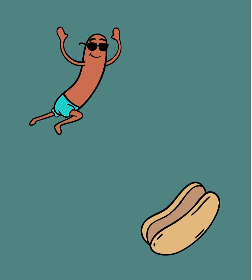 Green Jumping Wiener Shirt