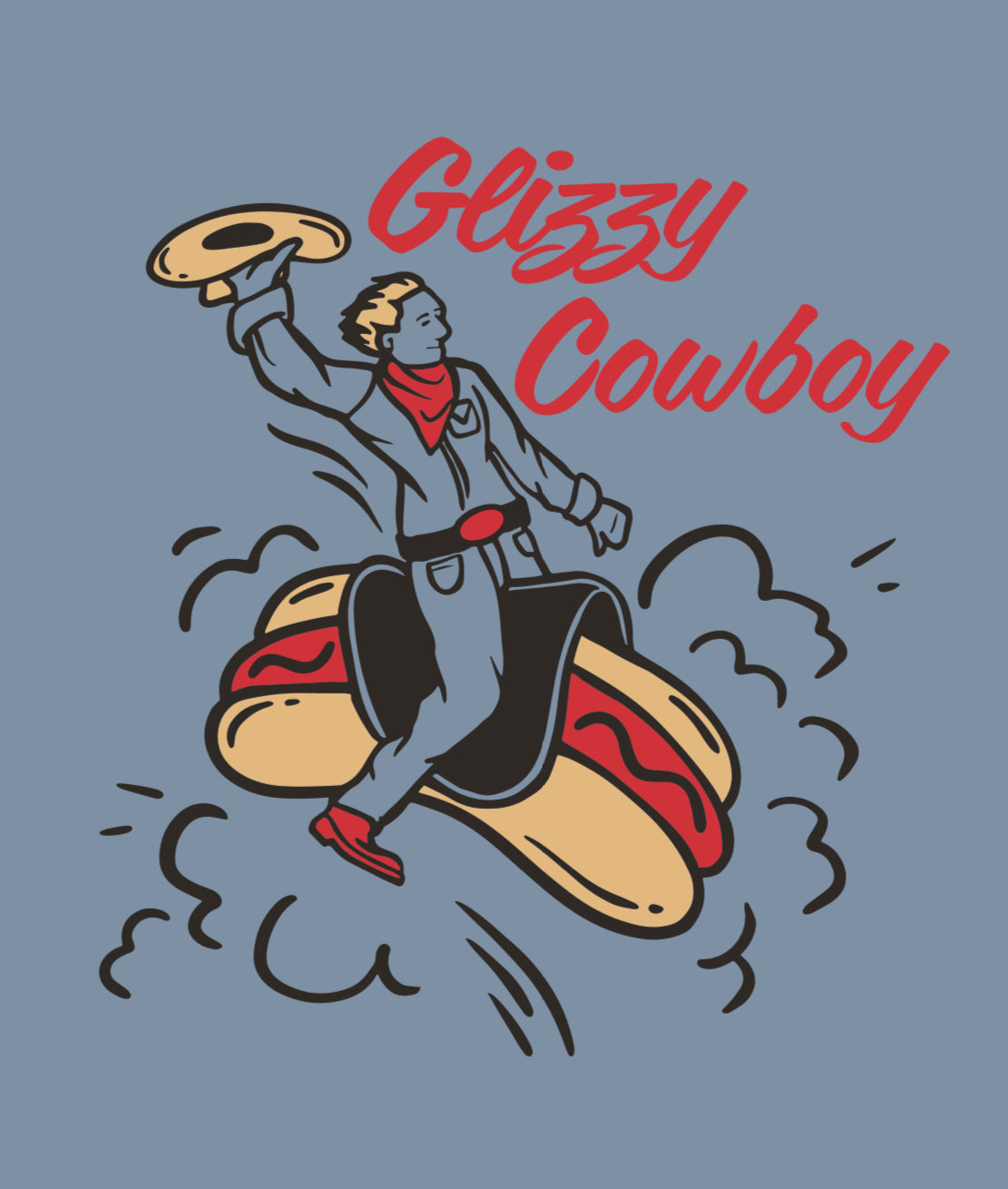 Blue Glizzy Cowboy T-Shirt