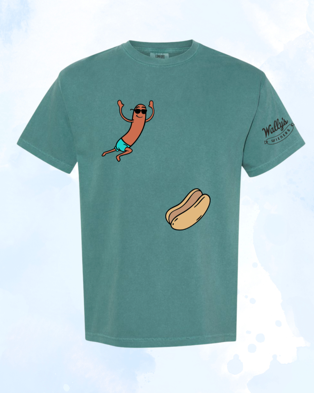 Green Jumping Wiener Shirt
